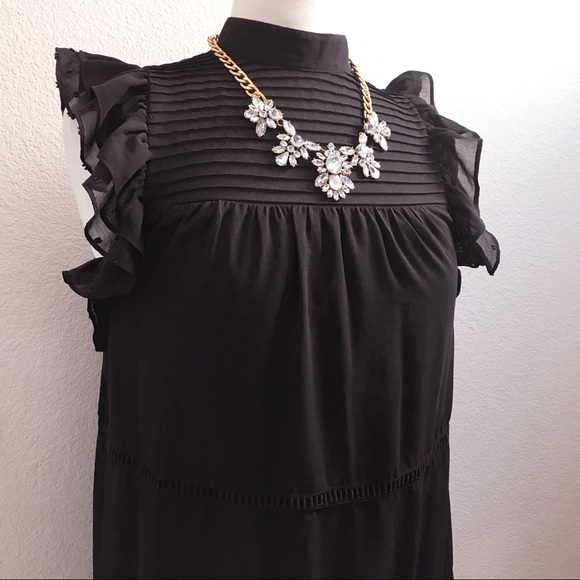 Black Ruffle Dress - Picture 2 of 4